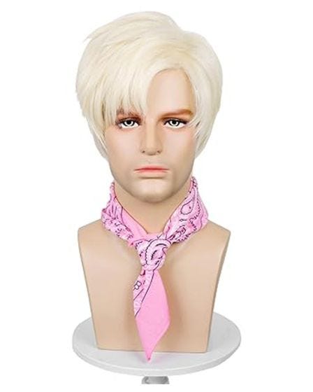 Ken Blonde Mens Costume Wig Blossom Costumes